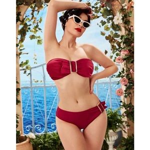 Bandeau Buckle Bikini Set